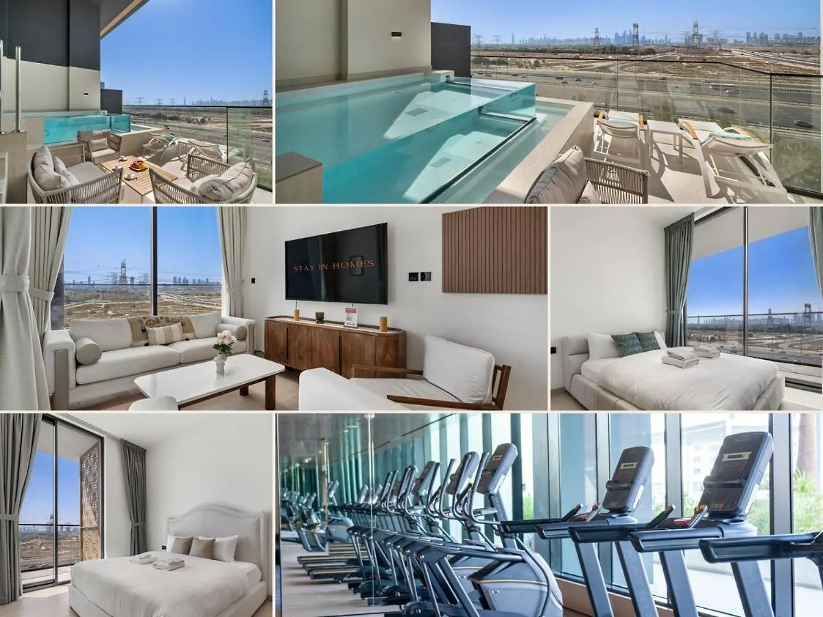 2 Bed With Private Pool On Balcony By Stay In Homes - Marina 14Min - Self Checkin - Gym - Parking Dubai Appartamento